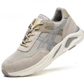 Calderin retro trainers in beige