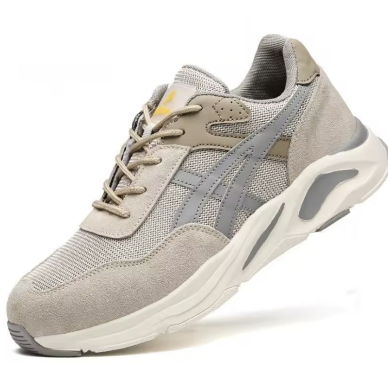 Calderin retro trainers in beige