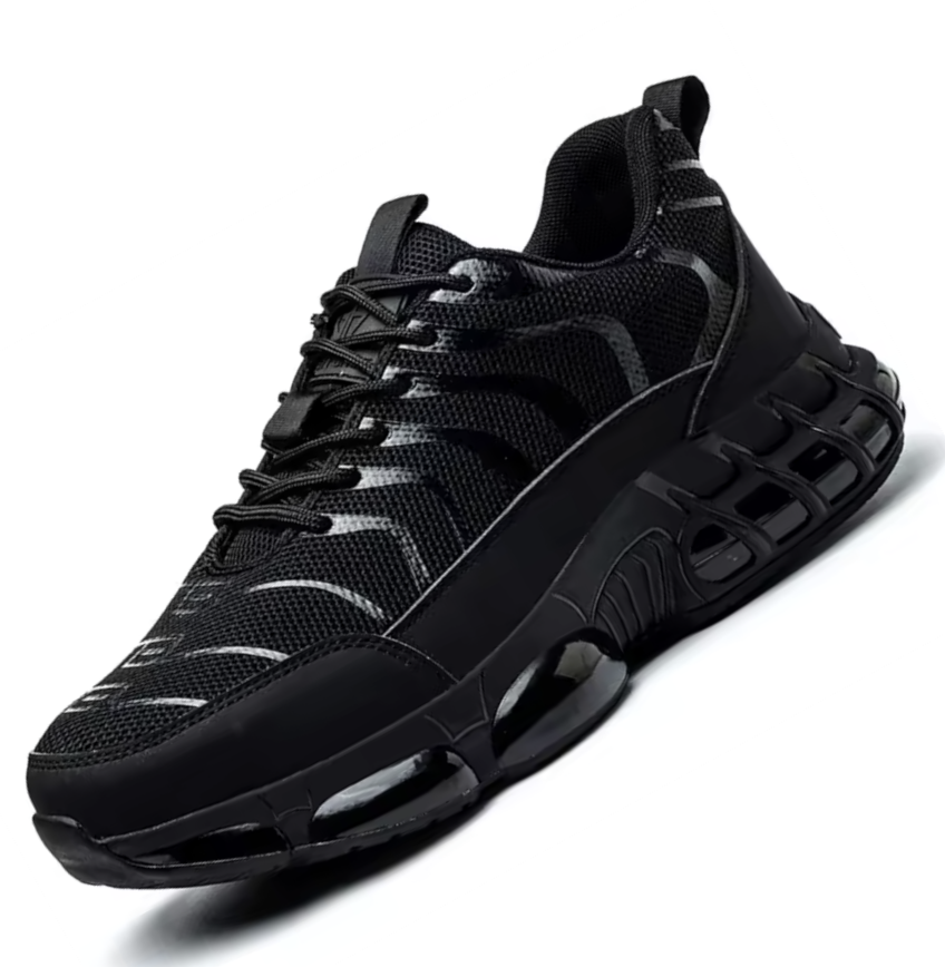 Torvale panel trainers in black