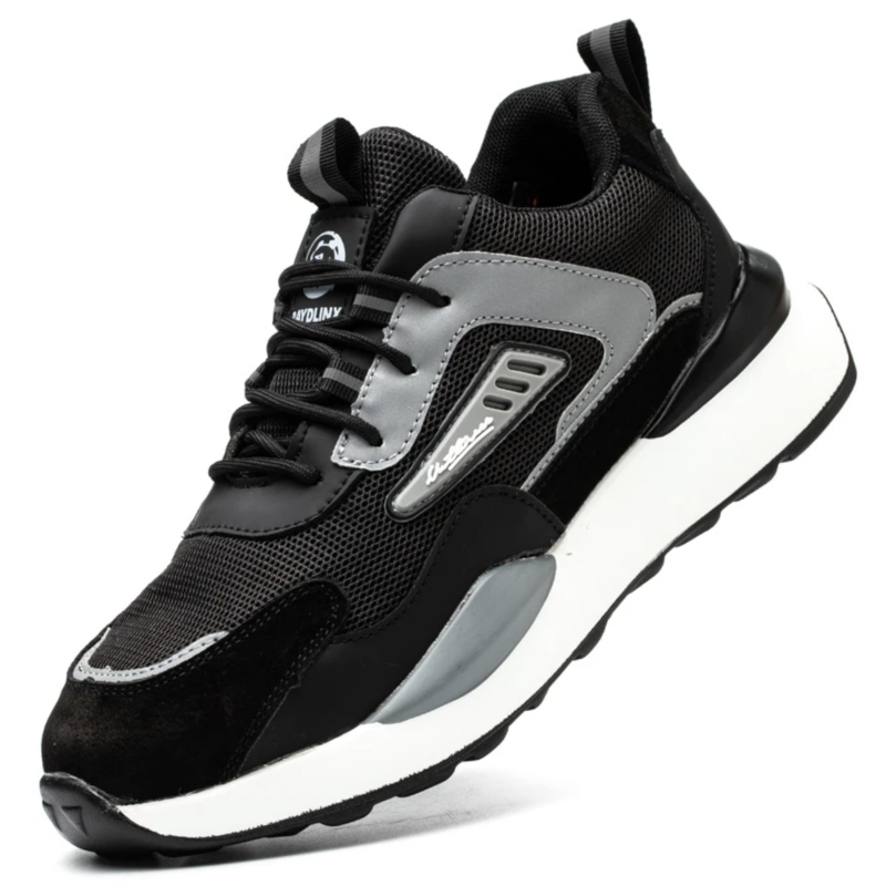 Vexford contrast trainers with silver-grey accents